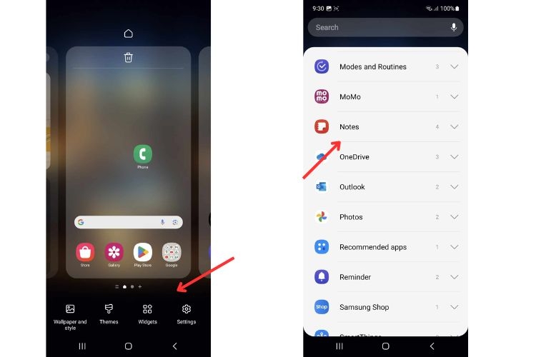Cách thêm Widget ứng dụng trên màn hình chờ Android Cách thêm Widget ứng dụng trên màn hình chờ Android