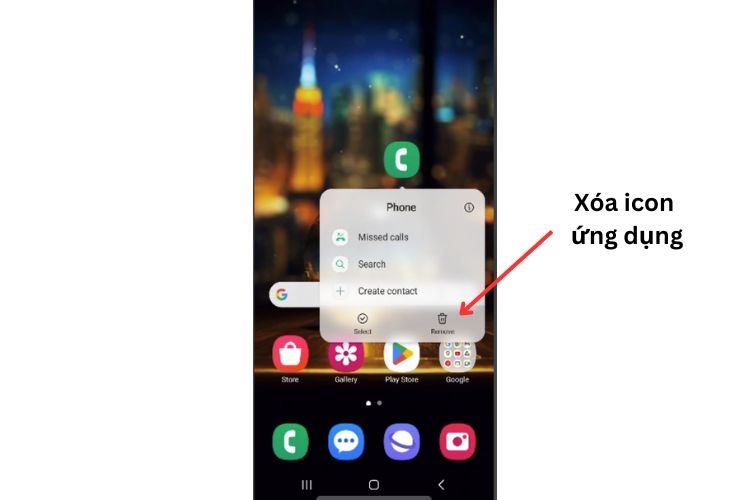 Cách xóa biểu tượng ứng dụng trên màn hình chờ Samsung Cách xóa biểu tượng ứng dụng trên màn hình chờ Samsung