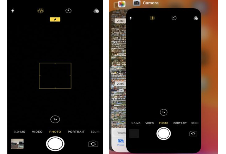 Camera iPhone chỉ thấy màu đen Camera iPhone chỉ thấy màu đen