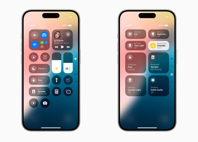Control Center trên ios 18 Control Center trên ios 18