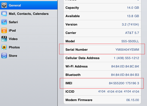 Kiểm tra IMEI và số serial Kiểm tra IMEI và số serial