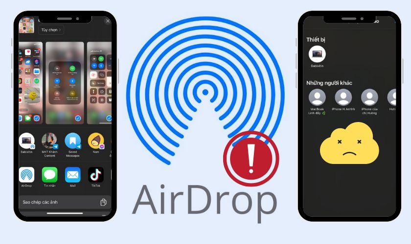 Lỗi Không Thể Sử Dụng AirDrop Trên iOS 18 Lỗi Không Thể Sử Dụng AirDrop Trên iOS 18