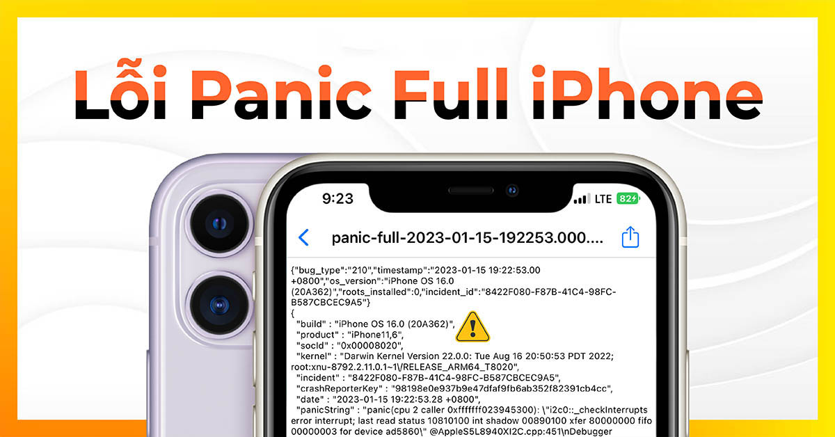 Lỗi Panic Full trên iPhone Lỗi Panic Full trên iPhone