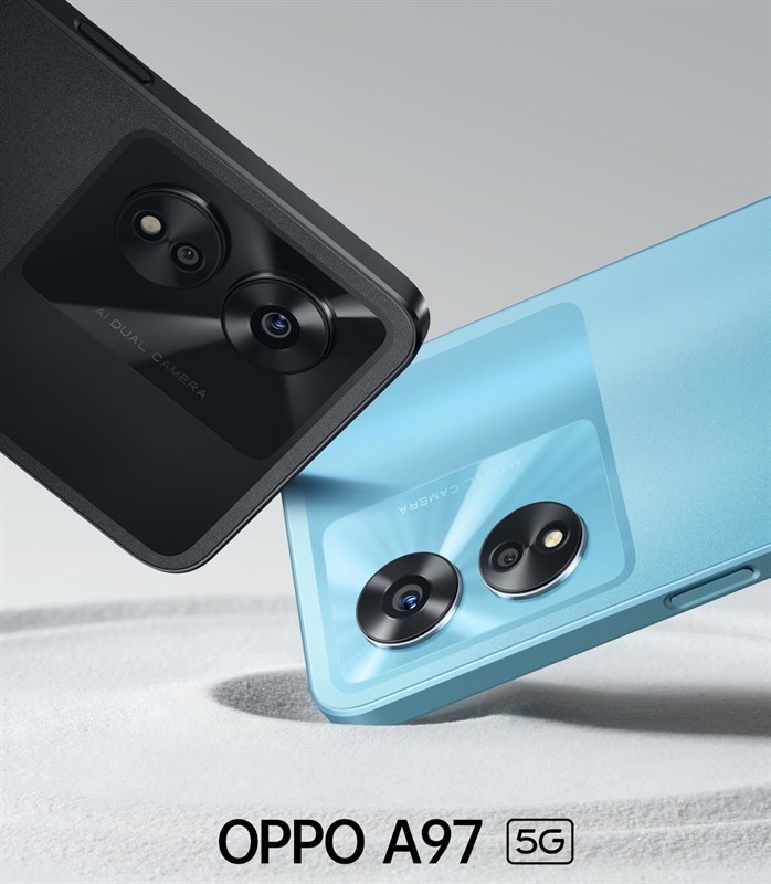 OPPO A97 5G có 2 tùy chọn màu sắc cho người dùng lựa chọn OPPO A97 5G có 2 tùy chọn màu sắc cho người dùng lựa chọn
