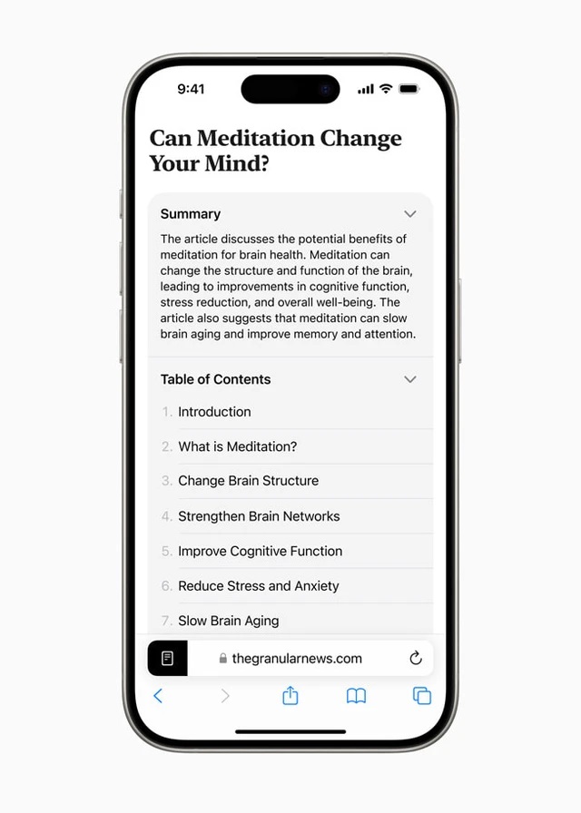 Safari trên ios 18 Safari trên ios 18