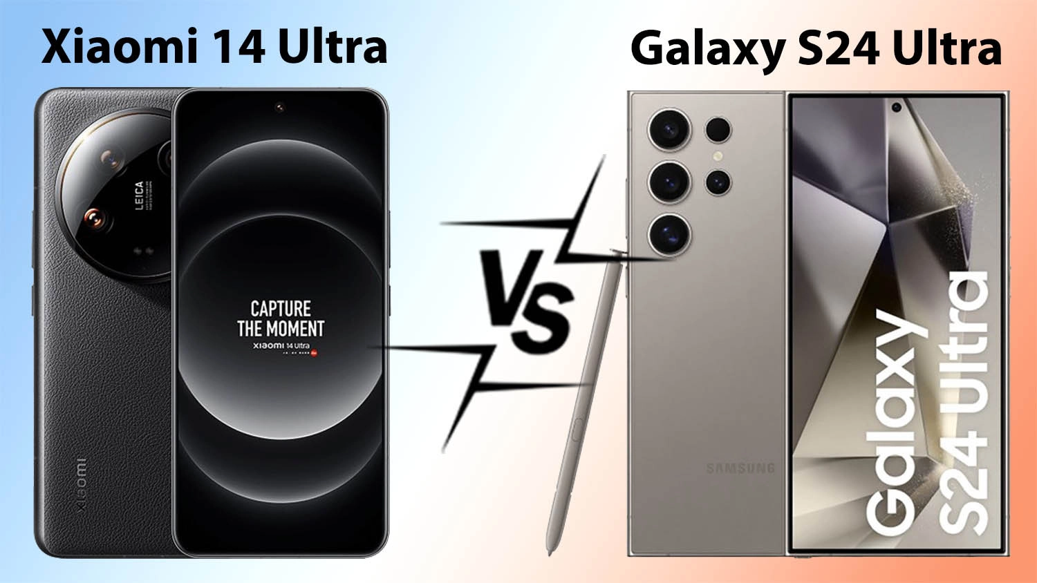 So sánh Xiaomi 14 Ultra và Galaxy S24 Ultra So sánh Xiaomi 14 Ultra và Galaxy S24 Ultra