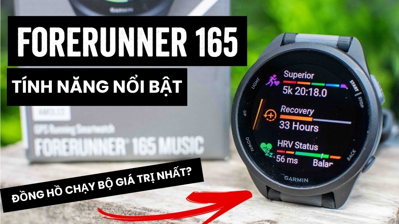 Đánh giá chi tiết đồng hồ chạy bộ Garmin Forerunner 165 Đánh giá chi tiết đồng hồ chạy bộ Garmin Forerunner 165