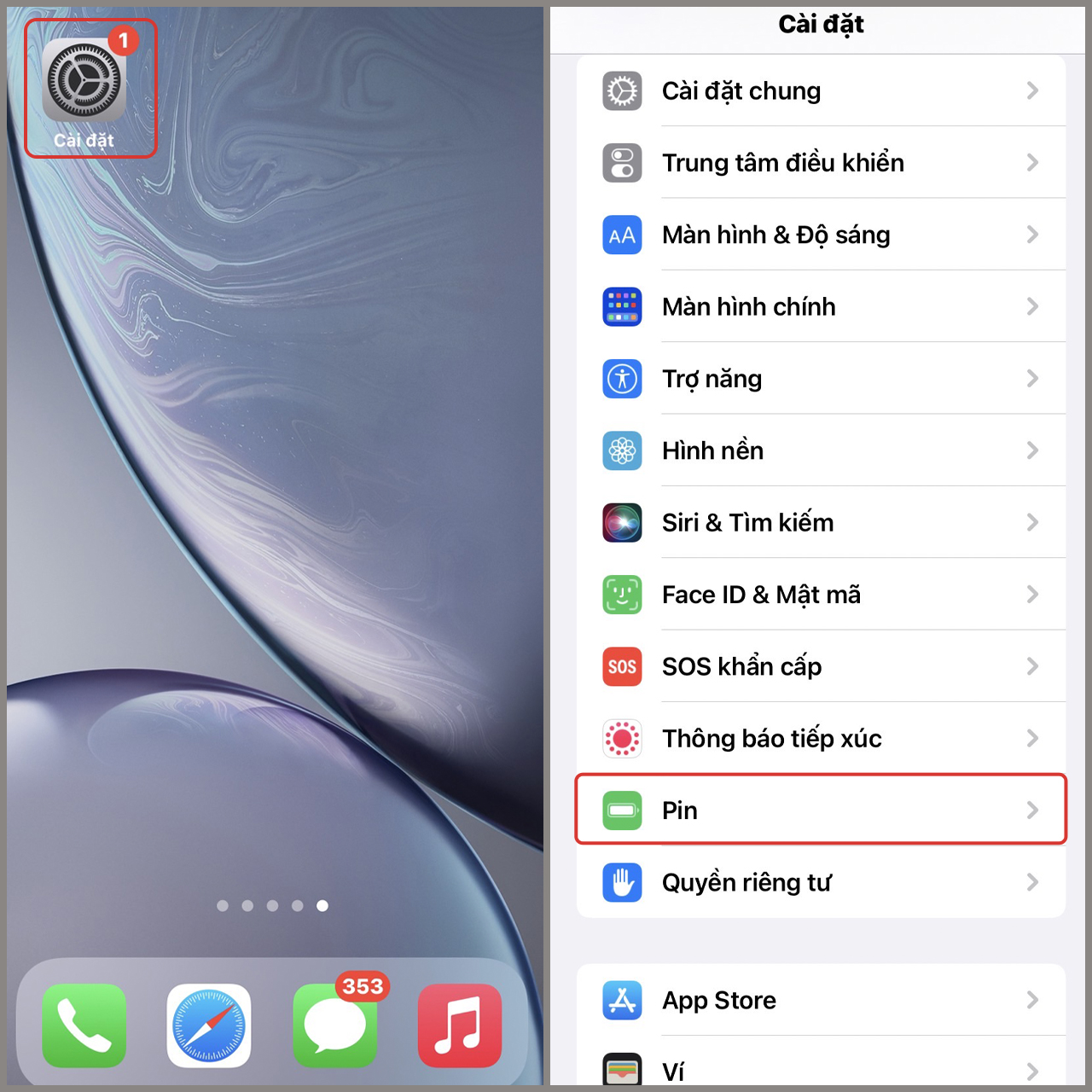 c&aacute;ch kiểm tra pin iPhone đ&atilde; thay chưa đơn giản