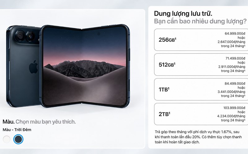 iPhone Duo có bao nhiêu dung lượng iPhone Duo có bao nhiêu dung lượng