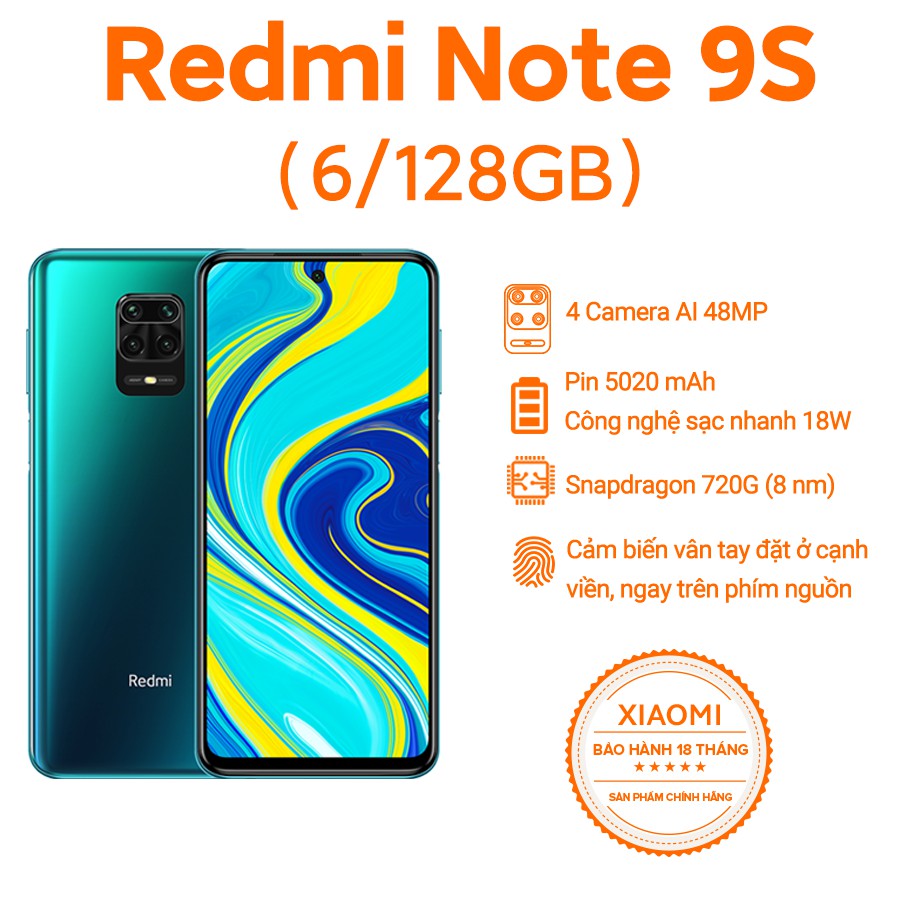 Điện thoại Xiaomi Redmi Note 9S Điện thoại Xiaomi Redmi Note 9S