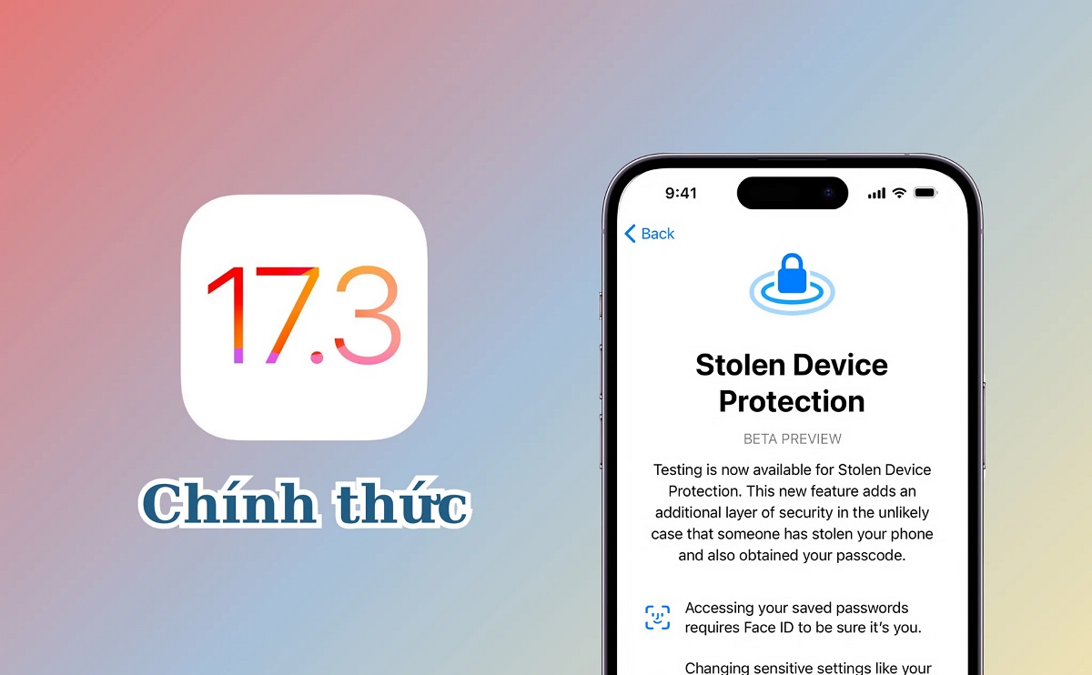 ios 17.3 chính thức ios 17.3 chính thức