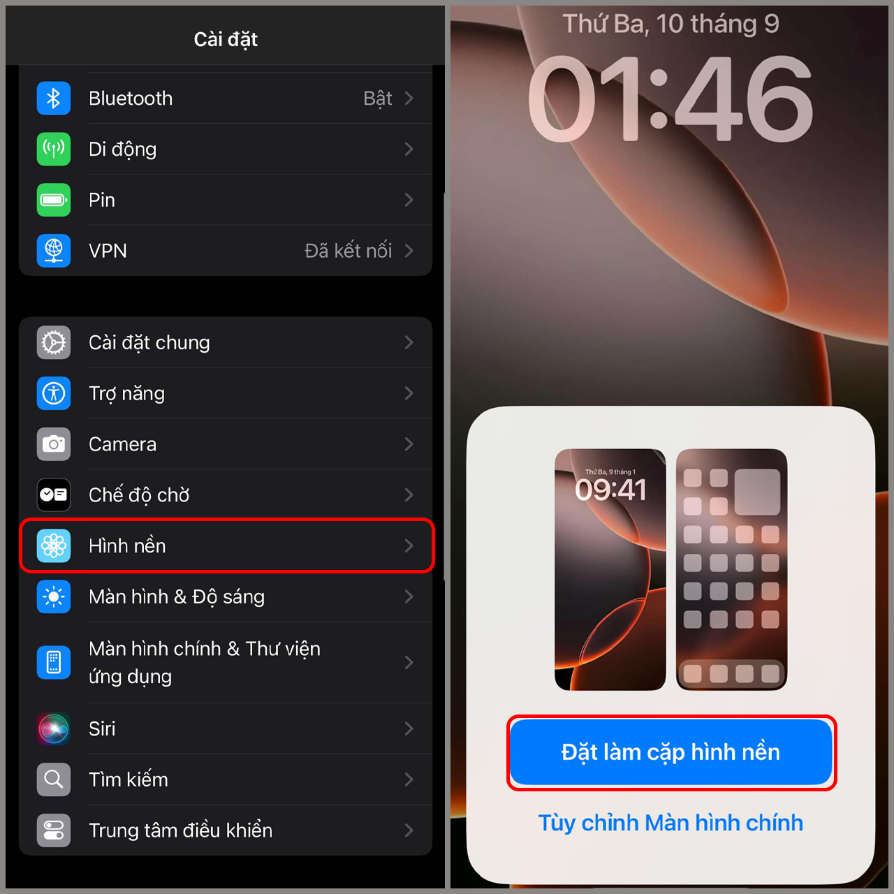 Cách cài hình nền trên iPhone Cách cài hình nền trên iPhone