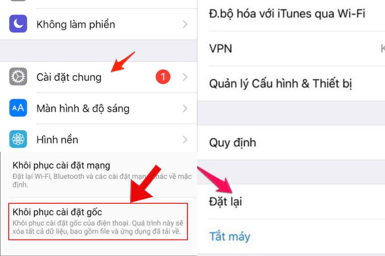 Khôi phục cài đặt gốc iPhone 13 Pro Max
