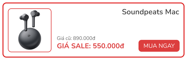 Tai Nghe True Wireless Soundpeats Mac, Pin 9h, New Seal, Chính Hãng, Bảo hành 12 Tháng Tai Nghe True Wireless Soundpeats Mac, Pin 9h, New Seal, Chính Hãng, Bảo hành 12 Tháng