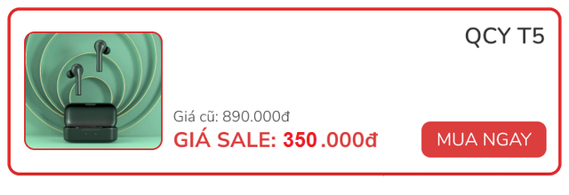 Tai nghe QCY T5 không dây chơi game giảm tiếng ồn có Mic Tai nghe QCY T5 không dây chơi game giảm tiếng ồn có Mic