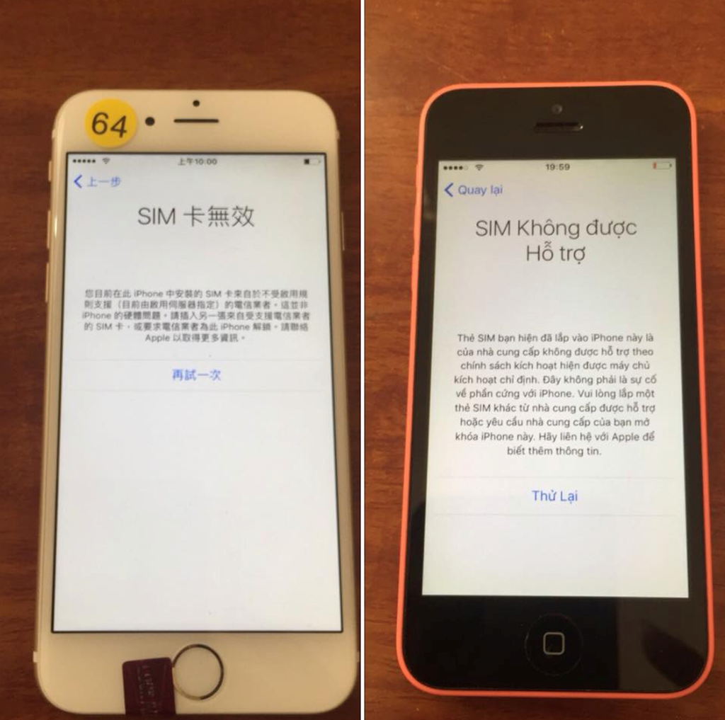  sim gh&eacute;p 4G bị kh&oacute;a