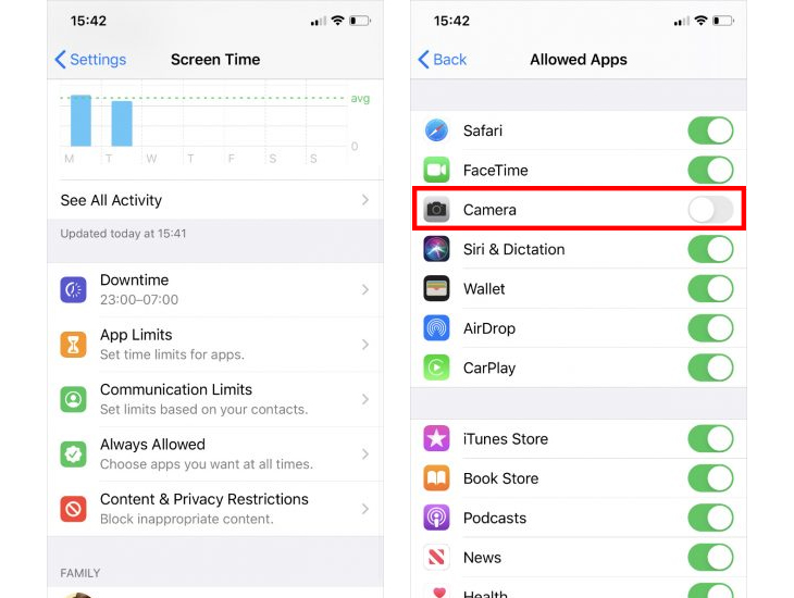 Ứng dụng camera iPhone không hoạt động được Ứng dụng camera iPhone không hoạt động được